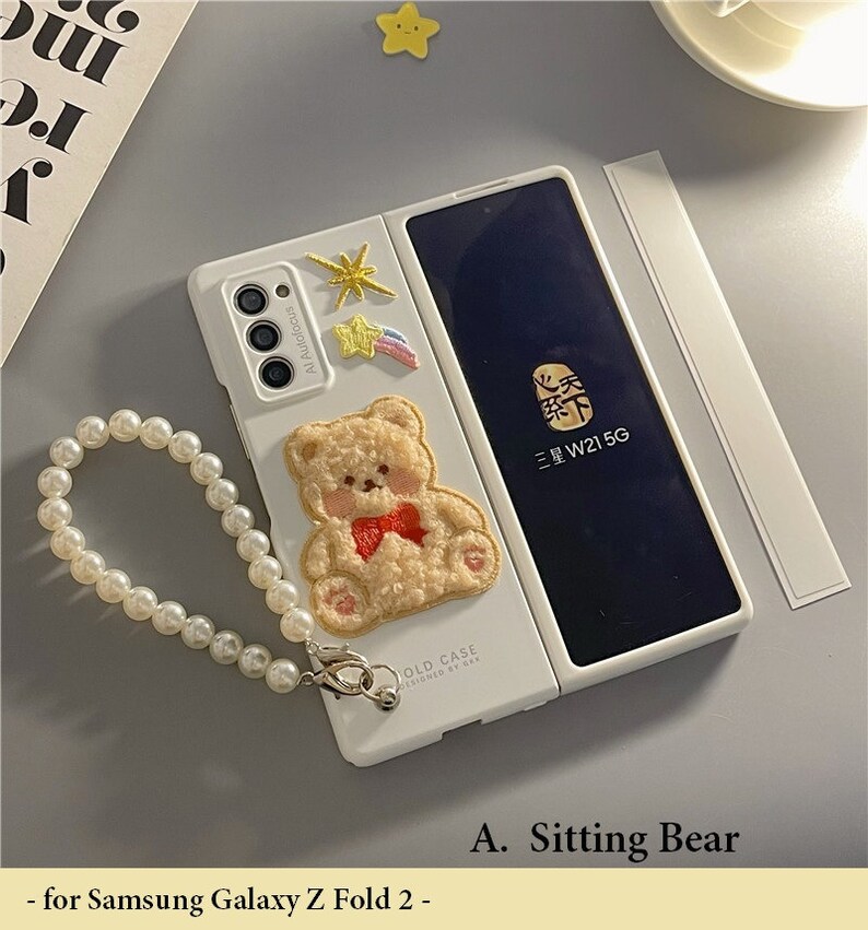 Korean Bear Samsung Phone Case for Samsung Galaxy Z Fold and Z Etsy