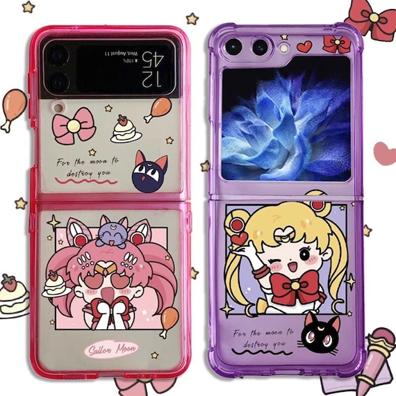 Z Flip 5 Chibi Pink Girl Phone Case for Samsung Galaxy Z Flip 3 4