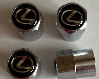 Lexus Chrome Dust/Valve Caps. Free post Set of 4.