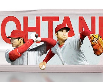 Shohei Ohtani MLB Records Chrome Splash Art Bat