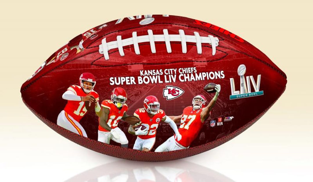 KC Chiefs Super Bowl LIV Champions Art Football 