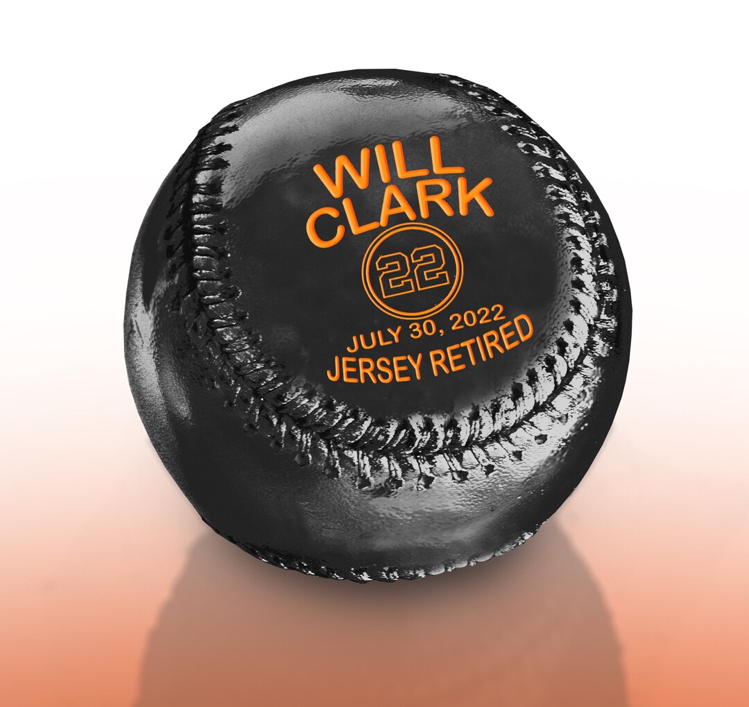 Will Clark Jersey Retirement CHROME SPLASH Baseball