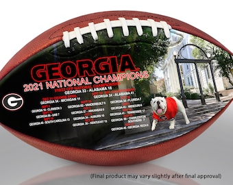 Georgia Victory on Campus National Champions Art Football