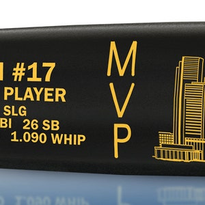 Shohei Ohtani 2021 MVP Laser Engraved Bat