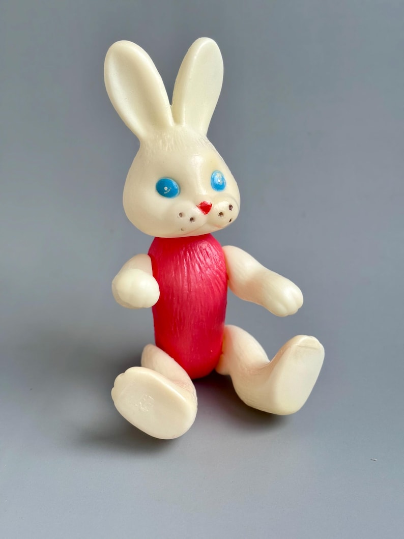 Vintage Bunny Toy From the Soviet Era. Plastic Toy From the USSR. - Etsy