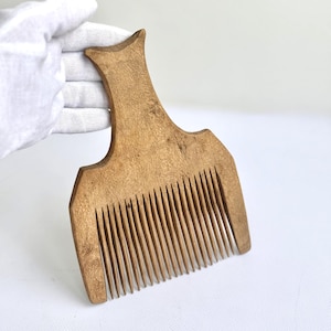 Antique Primitive Old Wooden Weaving Loom Part  COMB. Wool spinning tool