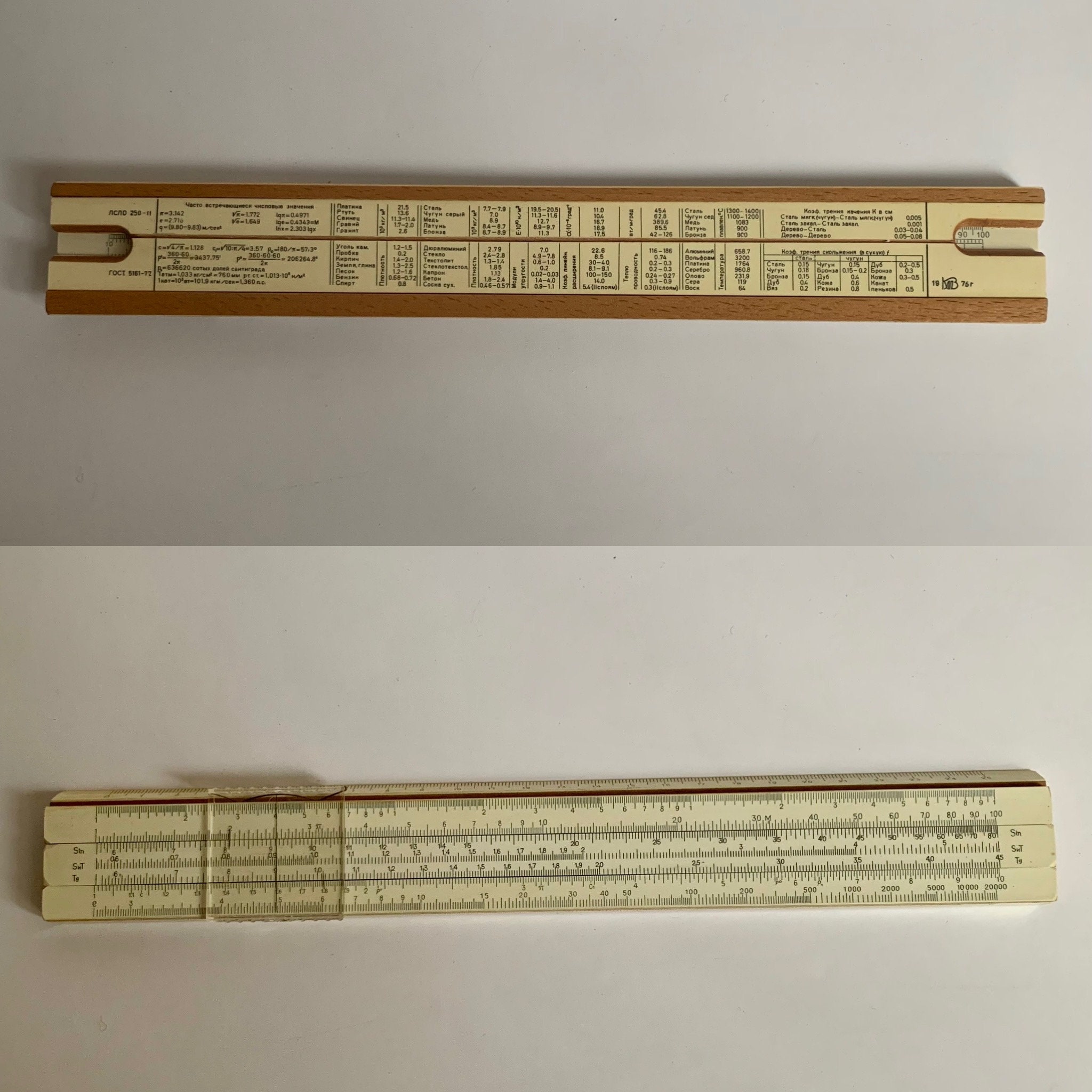 Soviet Slide Rule, Vintage Ruler, Ruler in Case, Engineering Tool ...