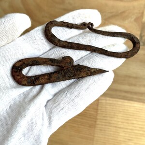 An ancient artifact for making fire. Viking lighter for fire 9th-12th centuries. Viking iron tools.Iron lighter. Set of 2 lighters