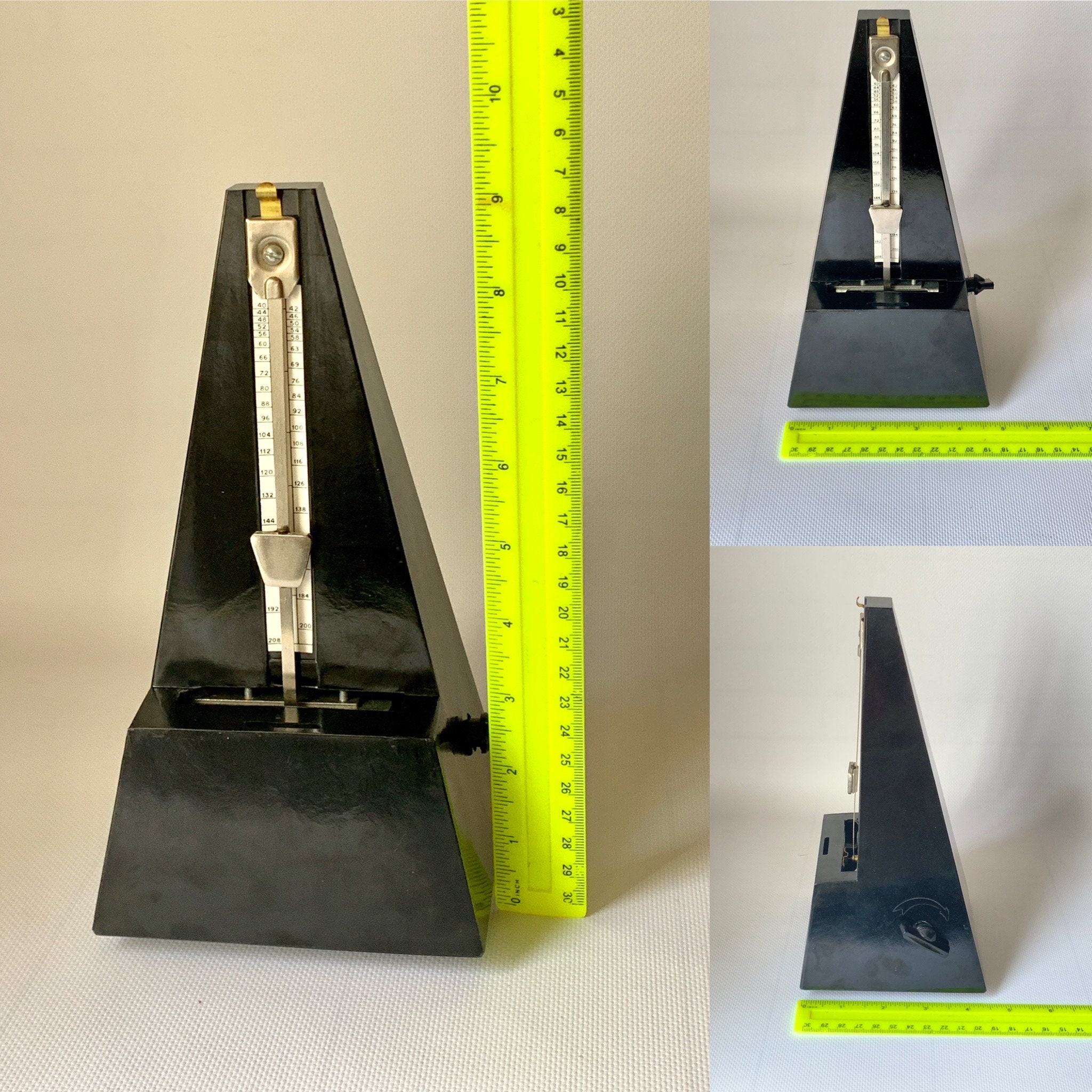 Soviet Vintage Metronome, Metronome USSR, Vintage Mechanical Windup Metronome, Chime Musician