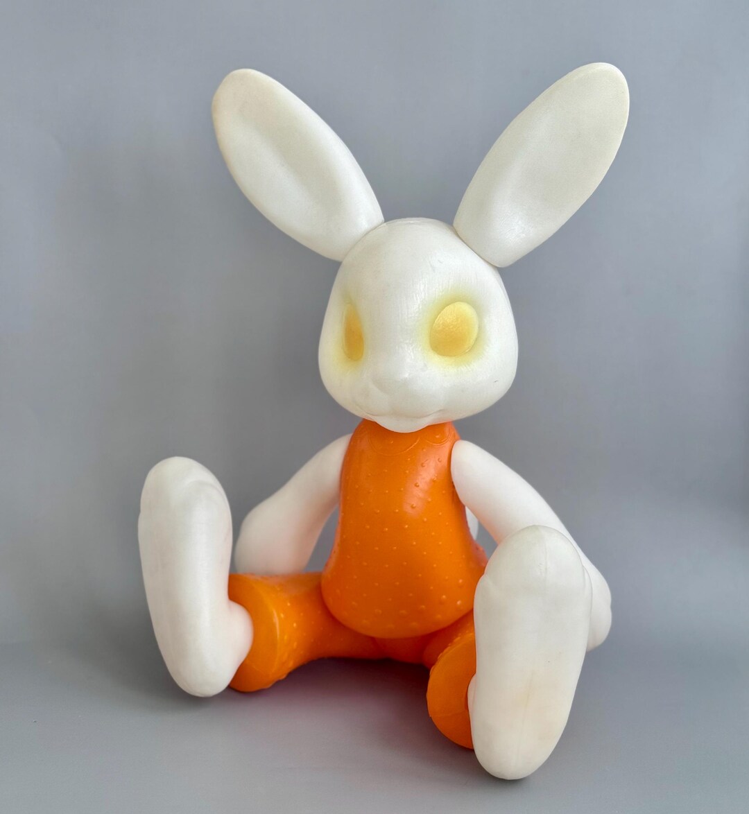Large Soviet Bunny Toy. A Plastic Figurine of a Soviet Rabbit. - Etsy