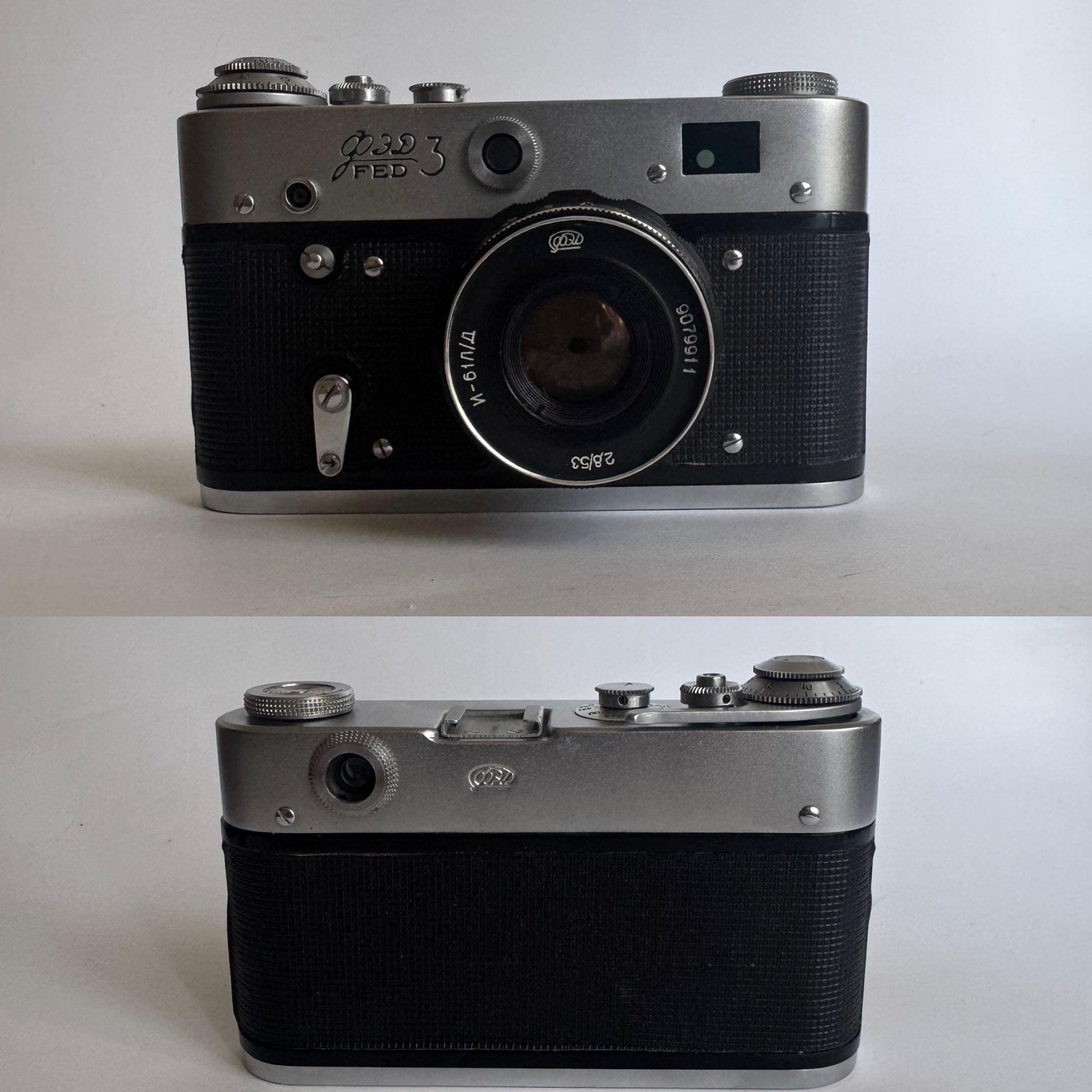 Appareils photo soviétique vintage FED - 3 objectif Industar 26M 2,8 / 52