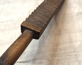 Antique primitive carved wooden ironing board. Washboard. Old ironing board. Rustic decor