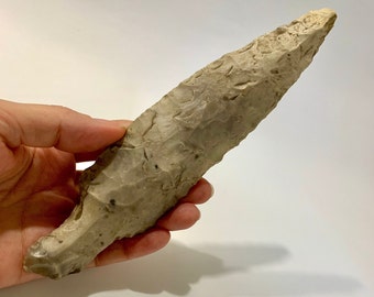 Stone tip. Neolithic era. Ancient stone tip. Neolithic artifact. Neolithic stone tip. RARE FIND.
