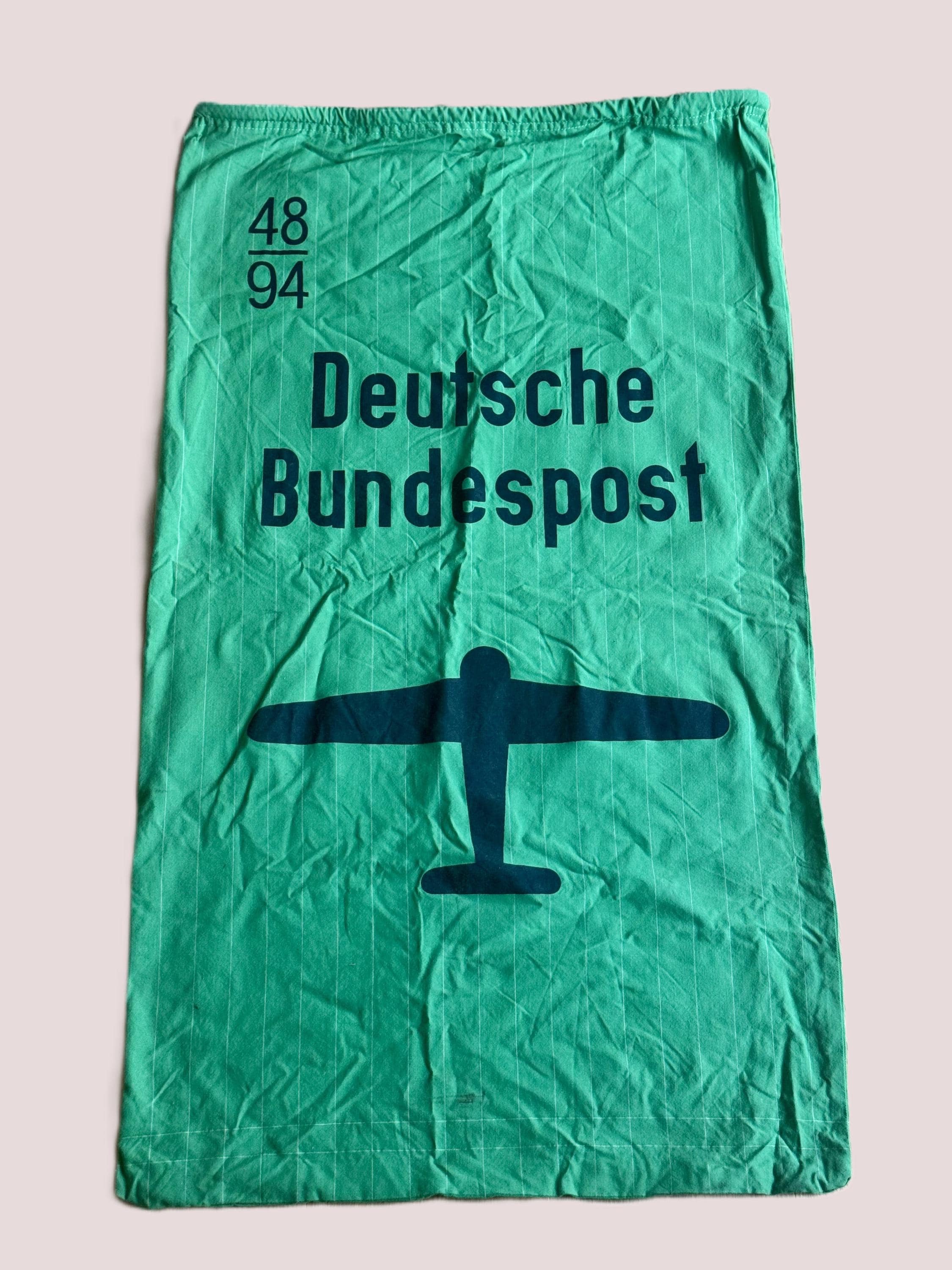 Sac Postal Allemand Vintage Deutsche Bundespost - Toile De Jute 77x41cm