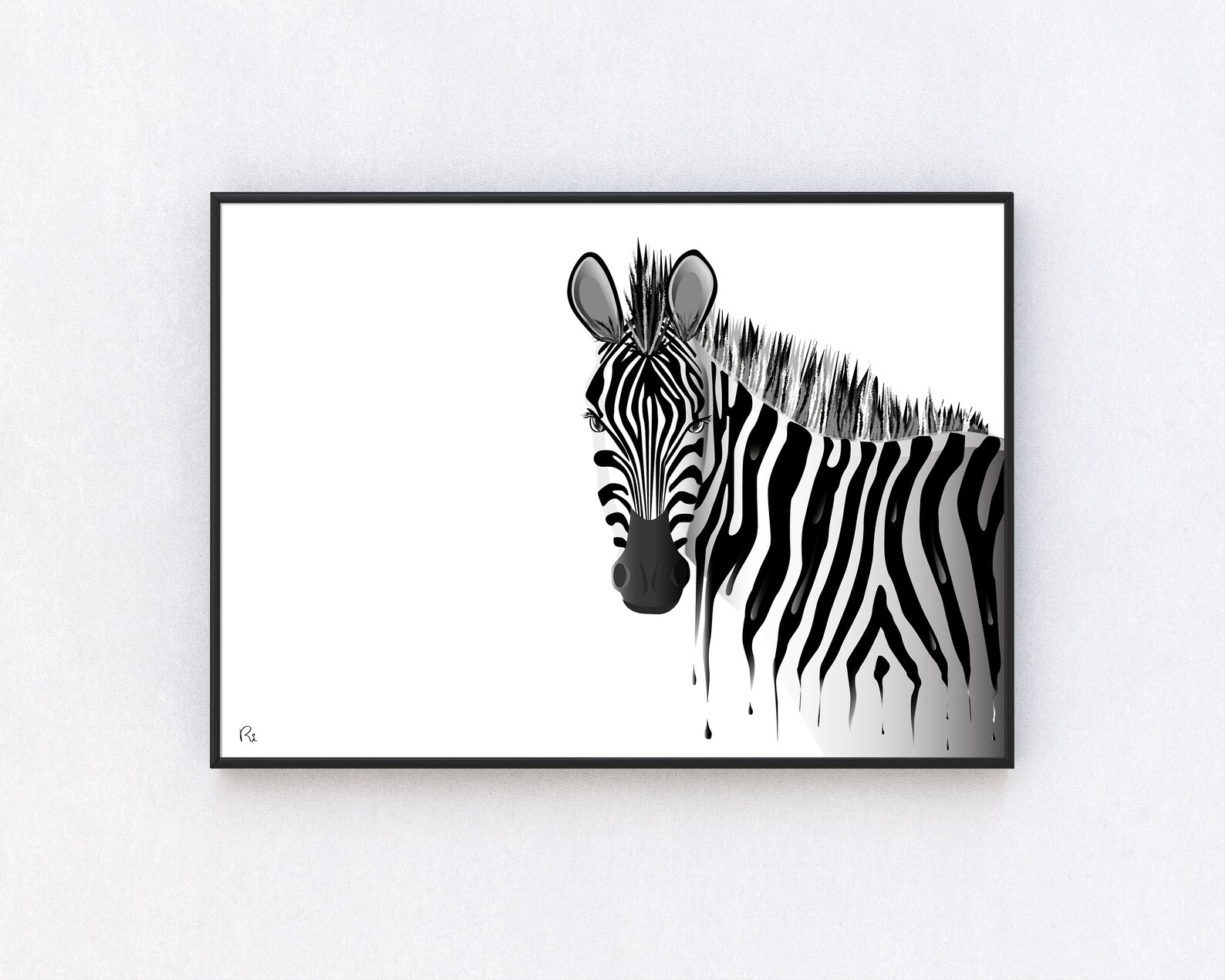 Zebra Home Decor Homeware Wall Art Interior Styling Etsy