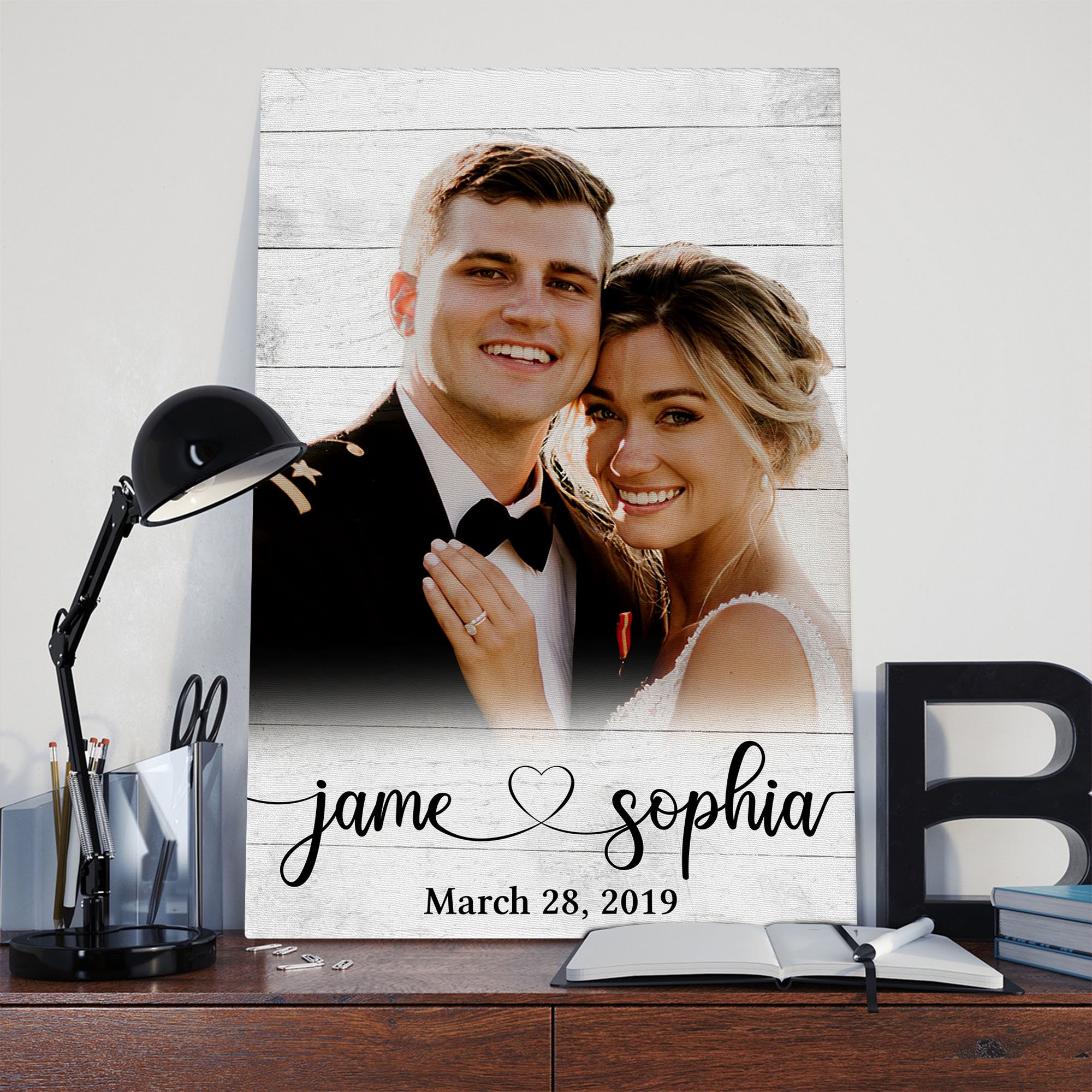 Personalized Couple Anniversary Canvas Custom Wedding Gift | Etsy