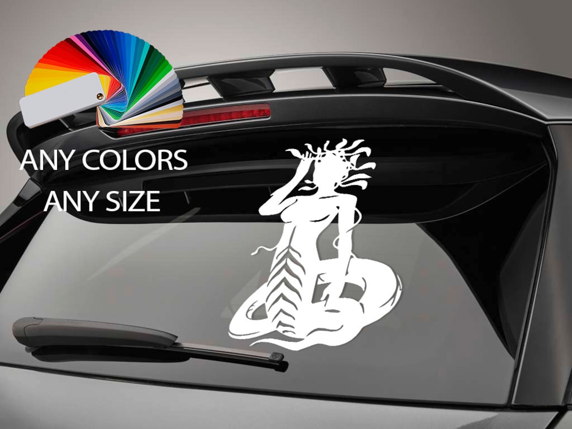 Medusa Waterproof Vinyl Stickers Decal Etsy
