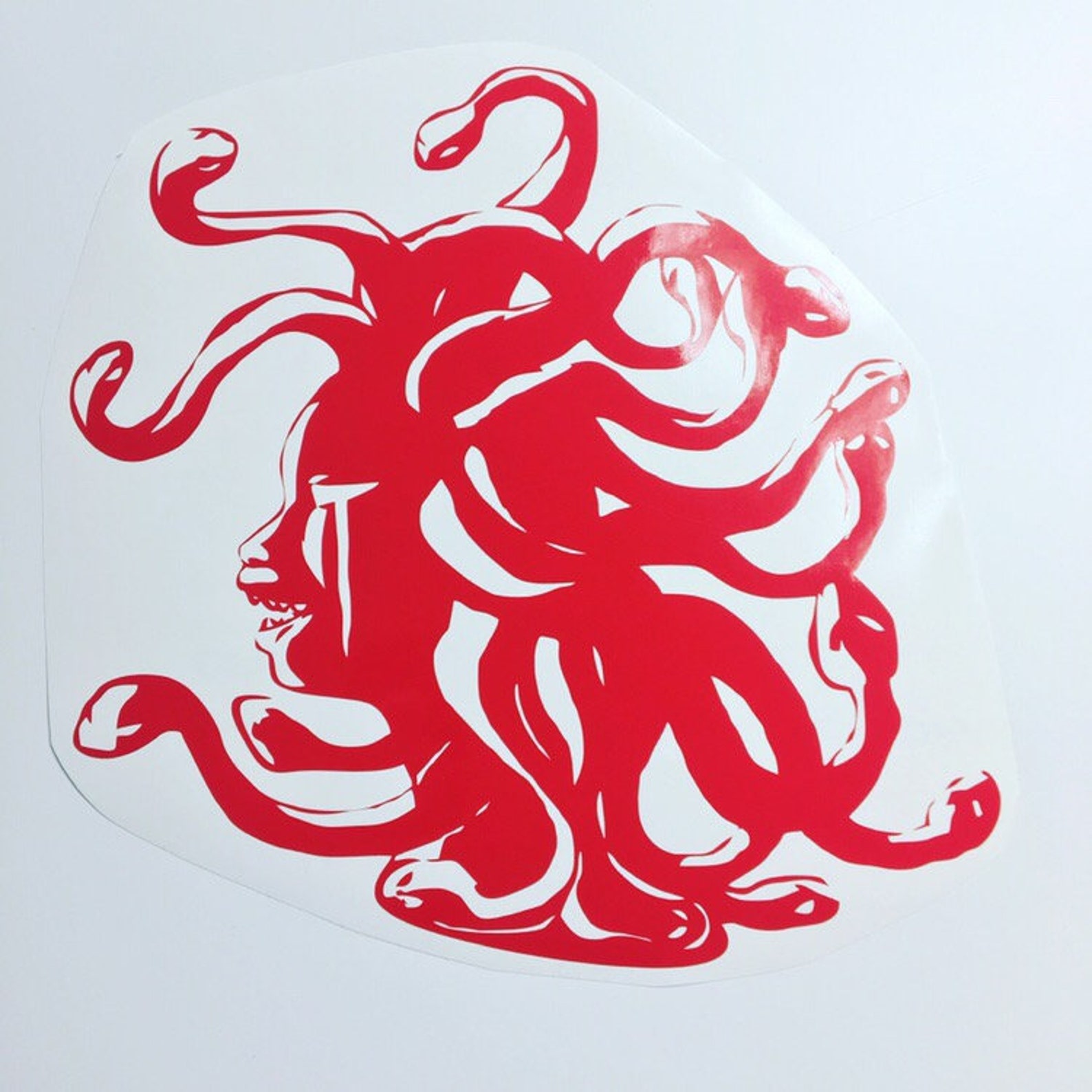 Dark Medusa Waterproof Vinyl Stickers Decal Etsy