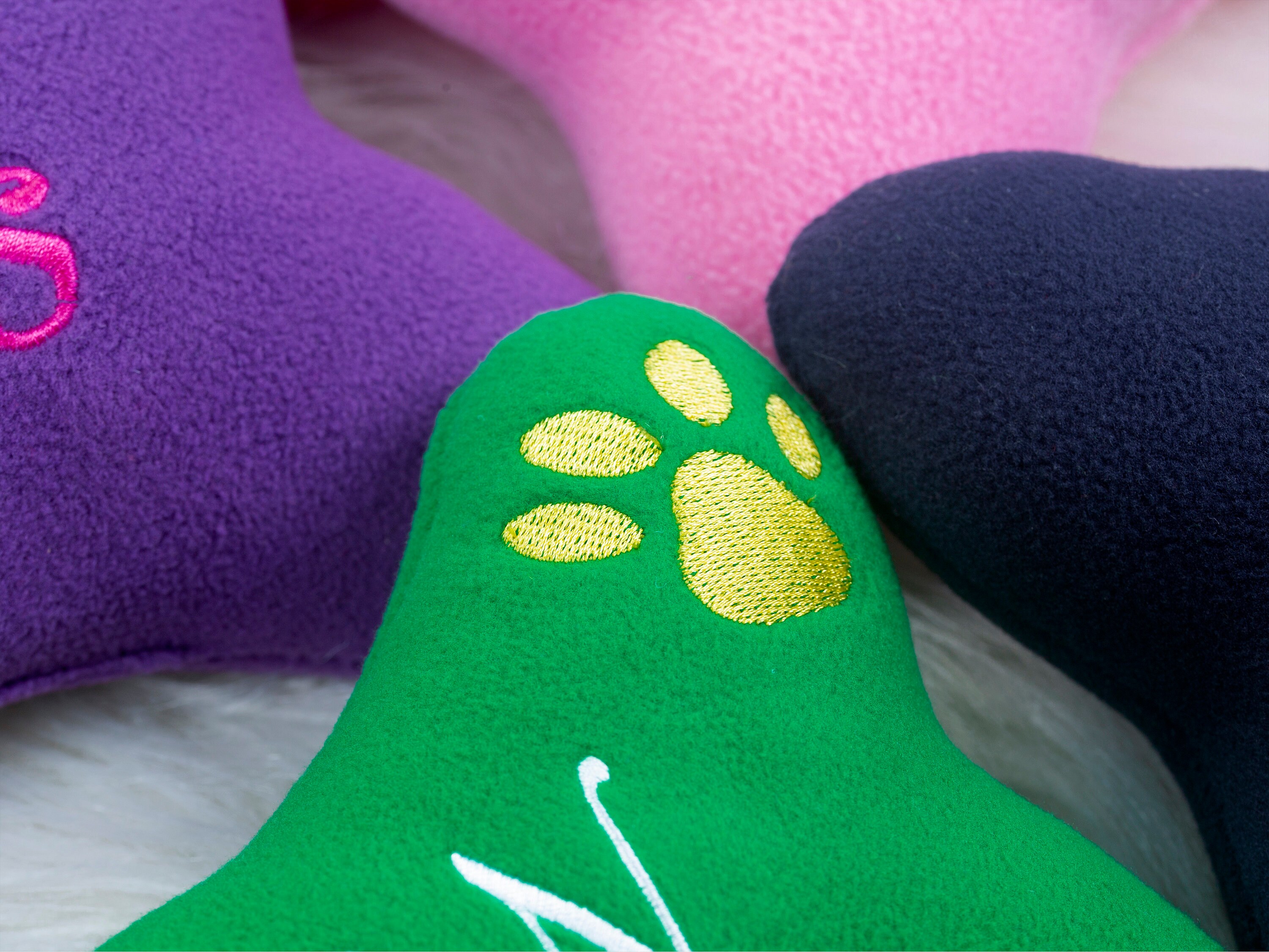 Personalized Dog ToyLarge with Squeaker Dog bone shaped toy Etsy