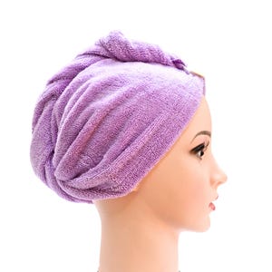 Quick-Dry and No-Damage Hair Turban 2-Pack – Super Absorbent HairTowel Wrap