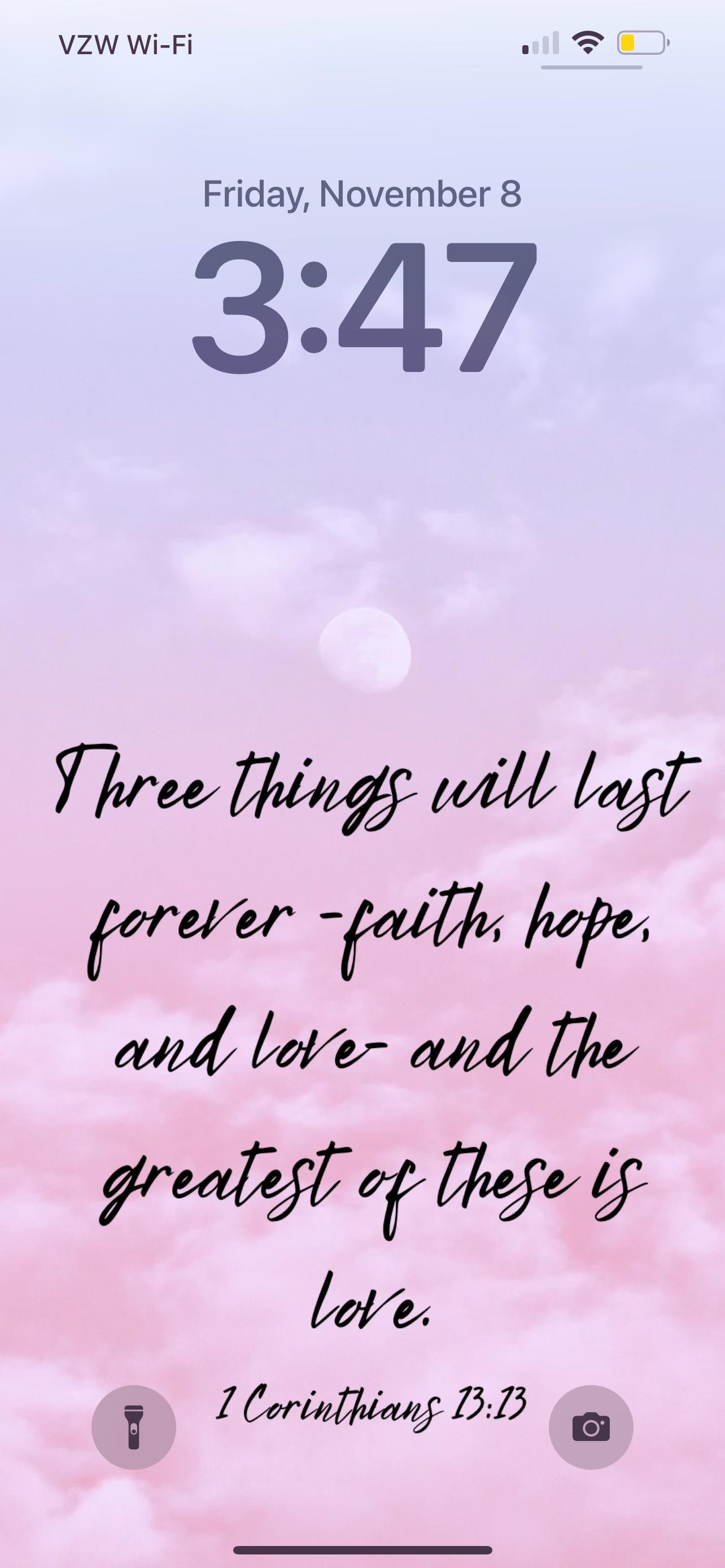 1 Corinthians 13:13 Bible Verse iPhone Wallpaper - Etsy, image size:1284x2778
