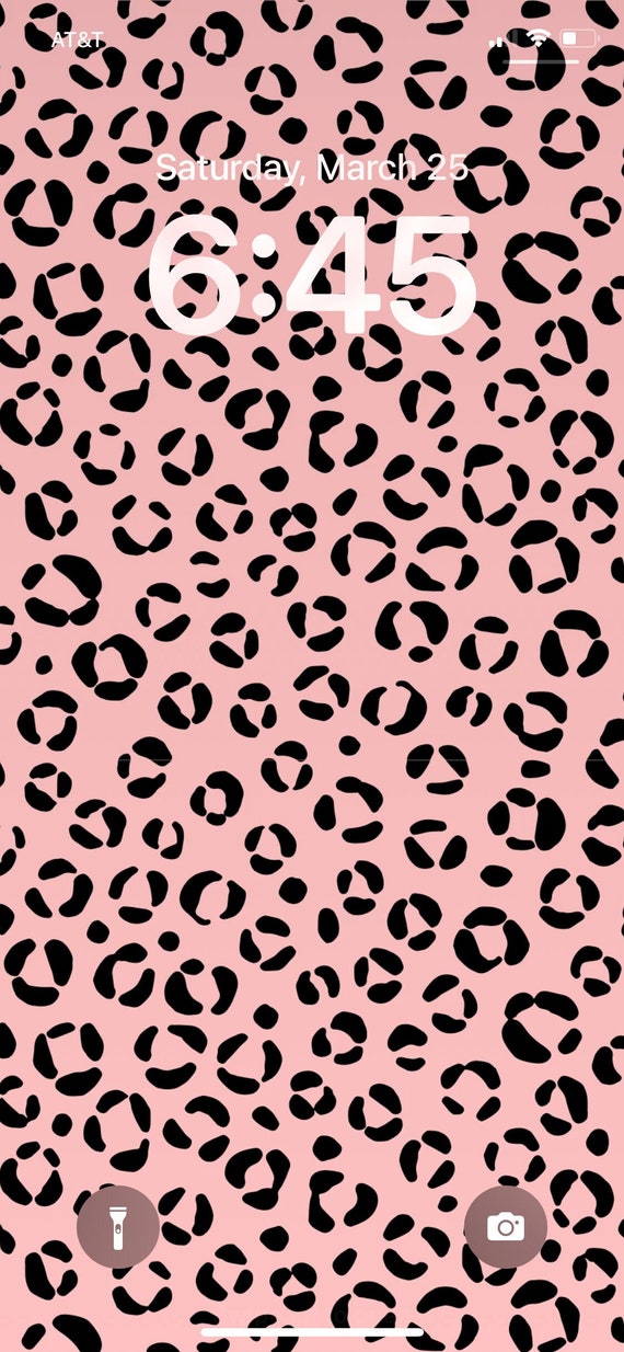 Pink leopard cheap print wallpaper