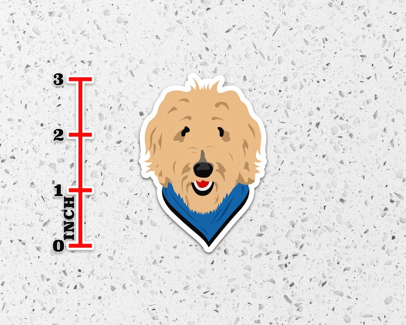 Cute Sticker Dishwasher Safe Sticker Laptop Sticker Waterproof Sticker Goldendoodle Sticker Dog Sticker MacBook Sticker