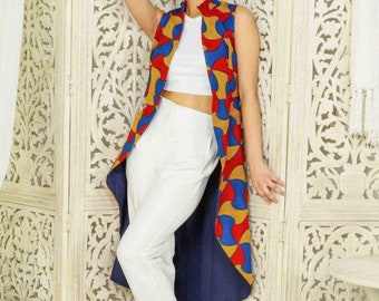Tolu afrikanische Kimonojacke, afrikanische Kleidung für Frauen, Ankara-Druck