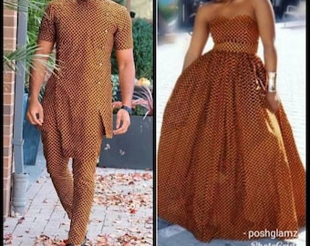 African couple matching outfit, African couple clothing, African couple outfit, African couple attire