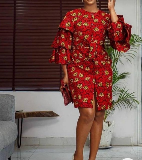 Beebah shirt dress African clothing for women ankara print