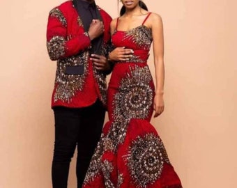 Afrikanisches Paar passendes Outfit, Afrikanische Paar Kleidung, Afrikanisches Paar Outfit, Afrikanische Paar Kleidung