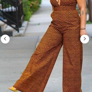 Ify jumpsuit with two sides pocket, ankara print, African clothing, elegant party wear for women