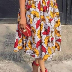 Temmy African dress / African off the shoulder dress / African clothing for women