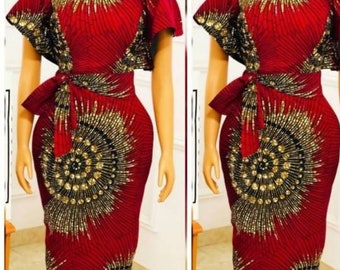ankara fitted gowns