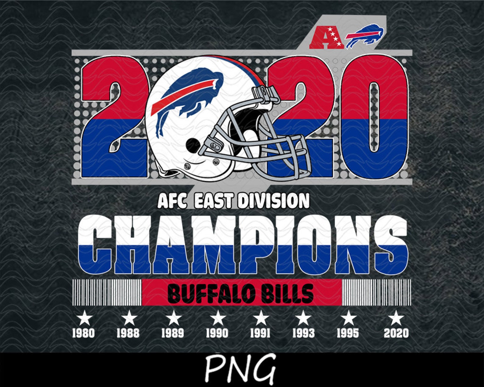 Buffalo Bills AFC East Champions 2020 Buffalo Bills Logo | Etsy