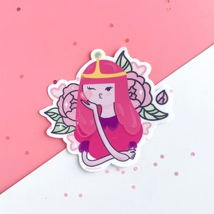 Princess Bubblegum Sticker: Adventure Time Waterproof Vinyl Decal