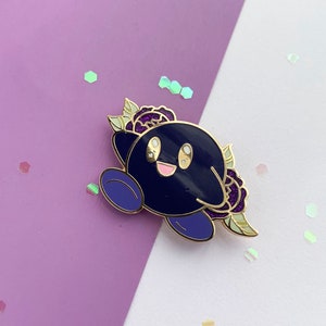 Kirby Dark - Hard Enamel Pin - Cute - Illustration - kawaii Aesthetic