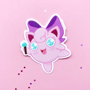 Jigglypuff - Waterproof Vinyl Sticker Decal - Cute - Kawaii Aesthetic