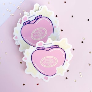 Polly Pocket Heart House Sticker: Waterproof Vinyl Kawaii Decal