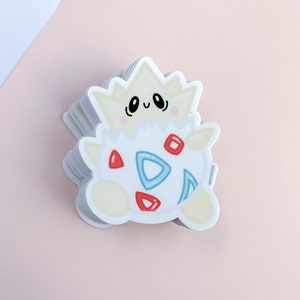 Togepi - Waterproof Vinyl Sticker Decal - Cute - Kawaii Aesthetic