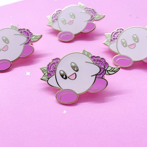 Kirby - Hard Enamel Pin - Cute - Illustration - kawaii Aesthetic