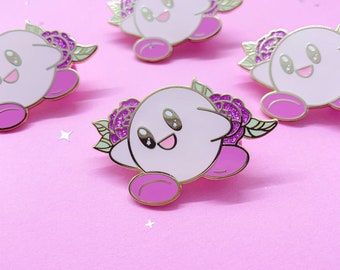 Kirby - Hard Enamel Pin - Cute - Illustration - kawaii Aesthetic