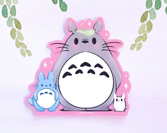 Totoro - Vinyl Sticker - Cute - Illustration - Studio Ghibli - kawaii Aesthetic