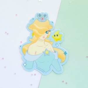 Rosalina - Mario - Vinyl Sticker - Cute - Illustration - kawaii Aesthetic