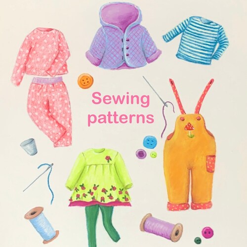 A PDF tutorial-the clothes for about 27 centimetres tall doll