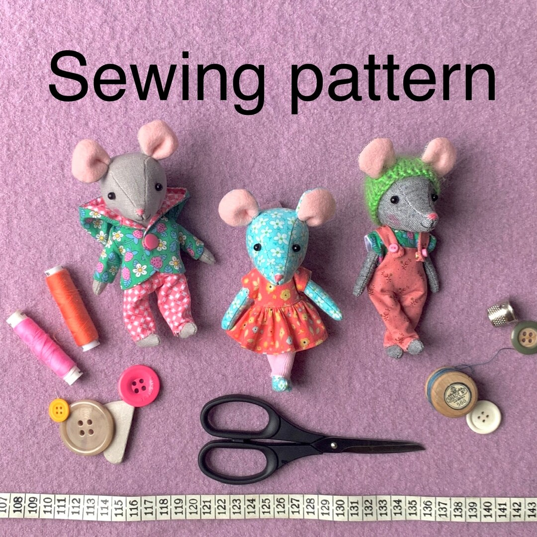A PDF Tutorial for a Mouse and Clothes Making Mice (Instant Download