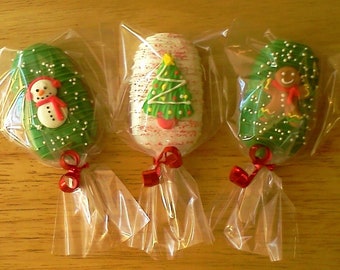Christmas Themed Cakesicles
