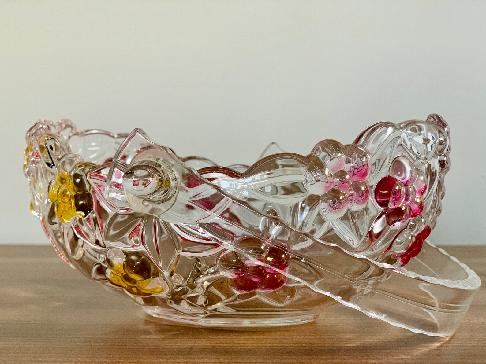 Vintage Walther Glas Crystal Basket Bowl Crystal Glass Basket Etsy