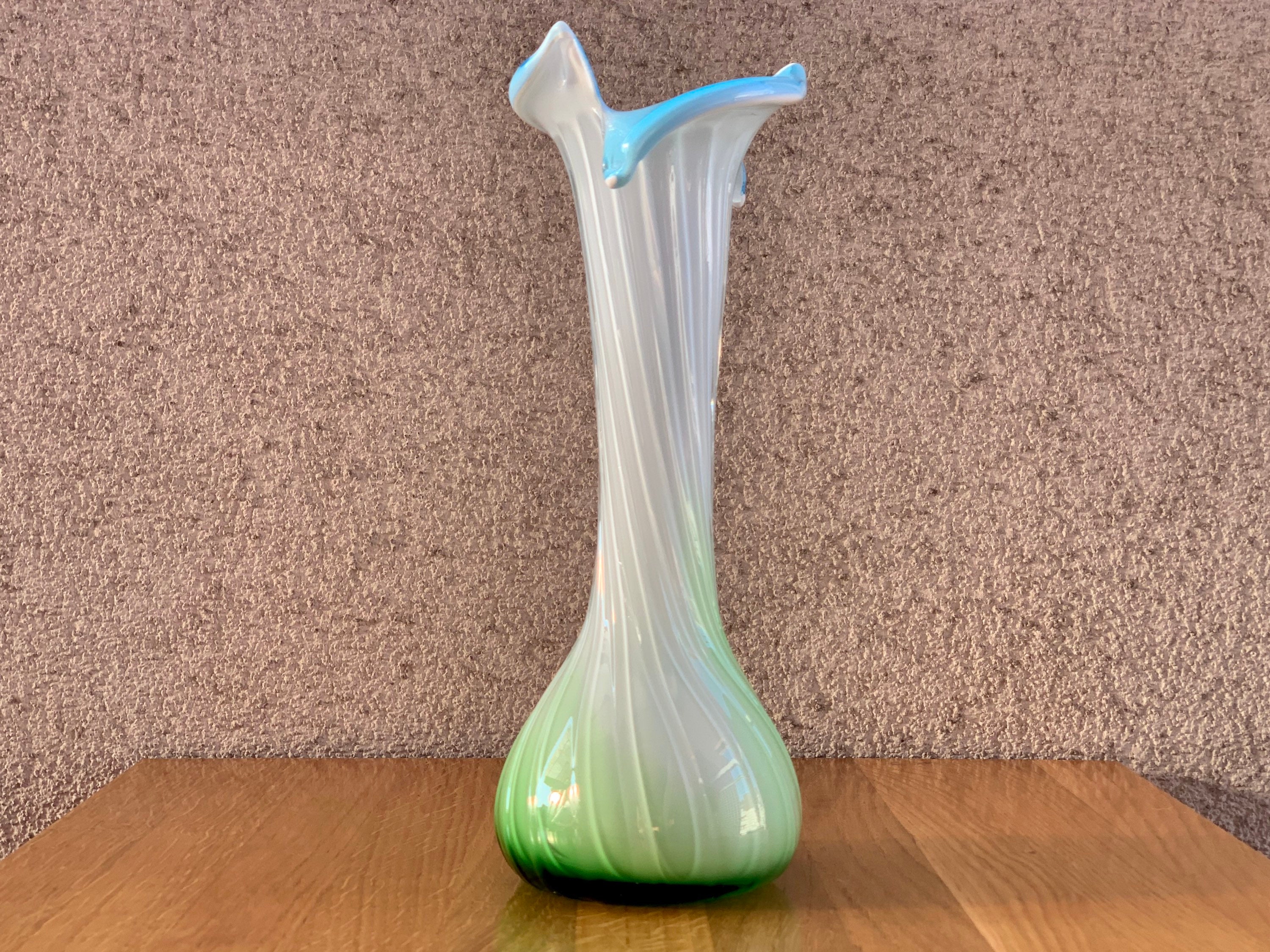Vintage Glass Slim Neck Vase