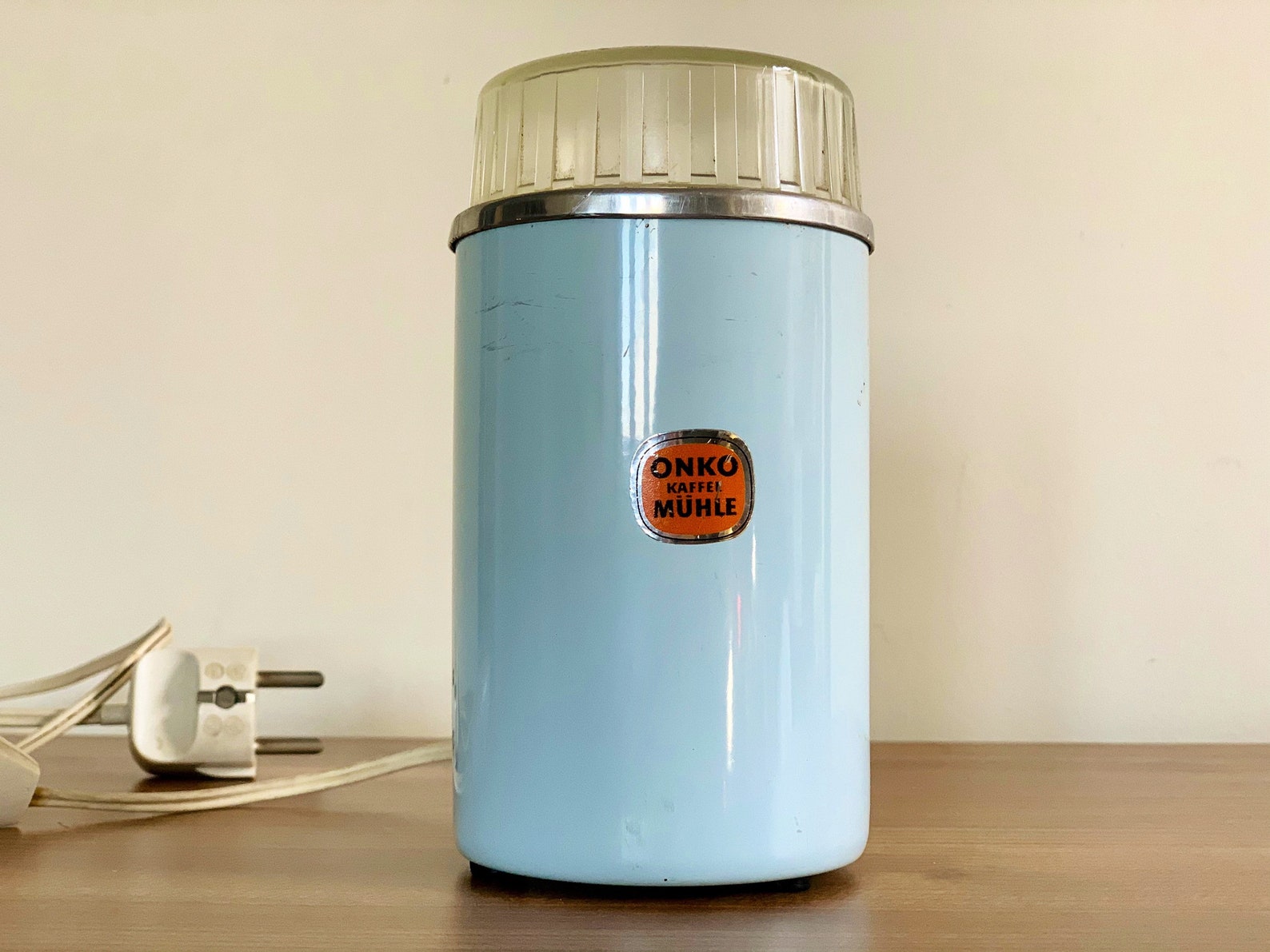 Vintage KRUPS Coffee Grinder Pastel Blue Electric Coffee Etsy